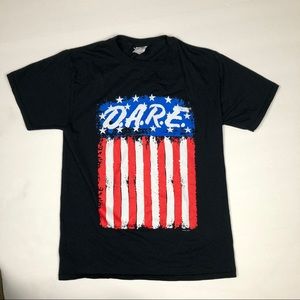 90s DARE American flag t-shirt